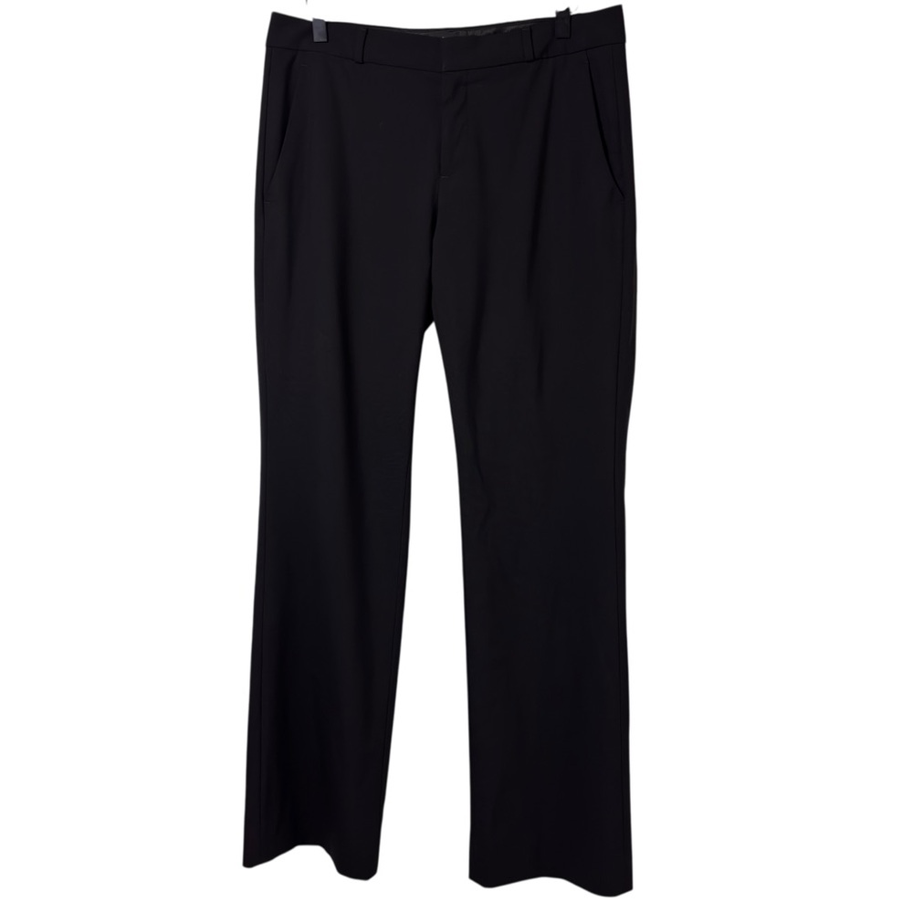 BANANA REPUBLIC WOMEN BLACK LOGAN DRESS PANTS SIZE 6 WOOL SPANDEX
